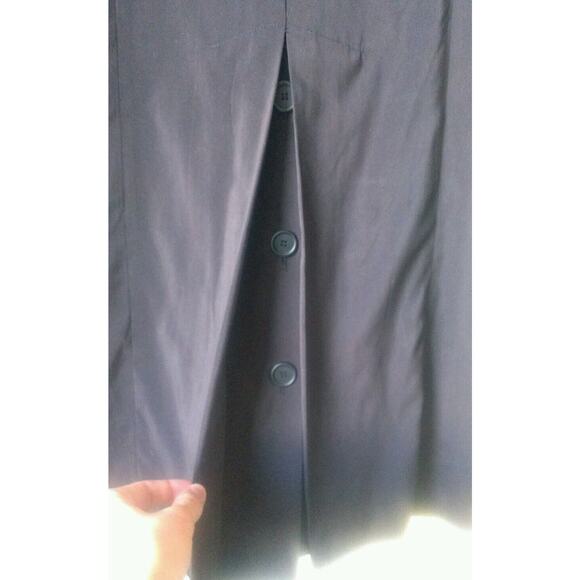 Delta Collection Uniform Long Heavy Coat Black Women's sz 2P - Picture 7 of 9